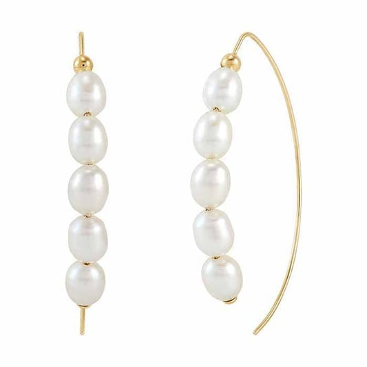 Pearl Arc Earrings