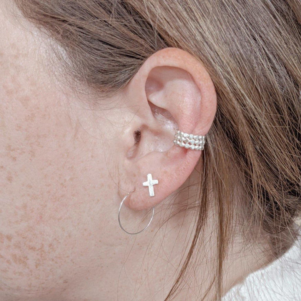 Cross Stud Earrings - Nashelle