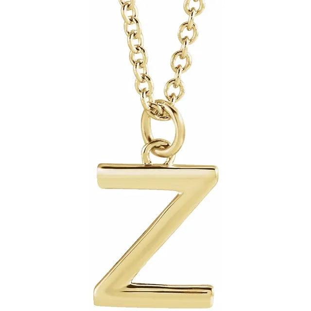 Gold Letter Necklace - Nashelle