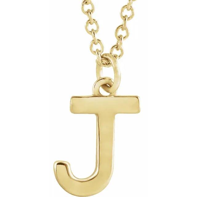 Gold Letter Necklace - Nashelle
