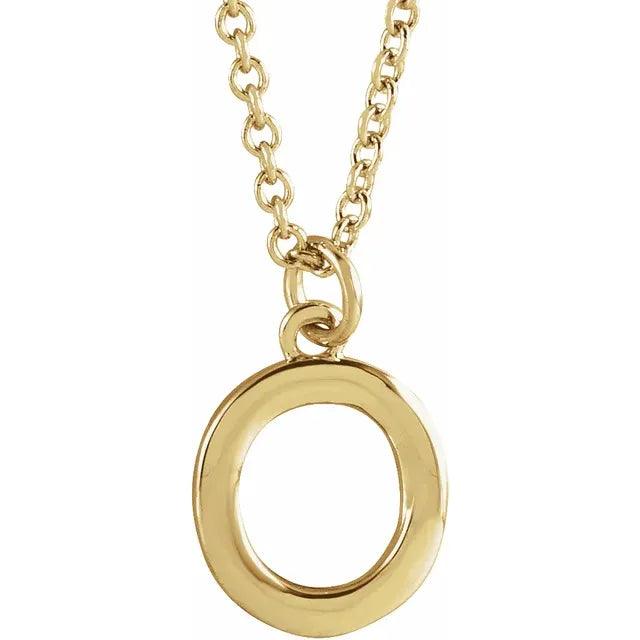 Gold Letter Necklace - Nashelle