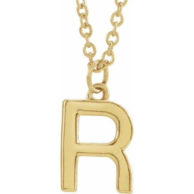 Gold Letter Necklace - Nashelle