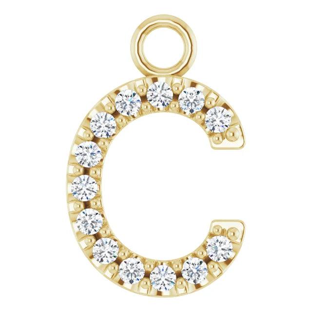 Diamond Letter Pendant - Nashelle