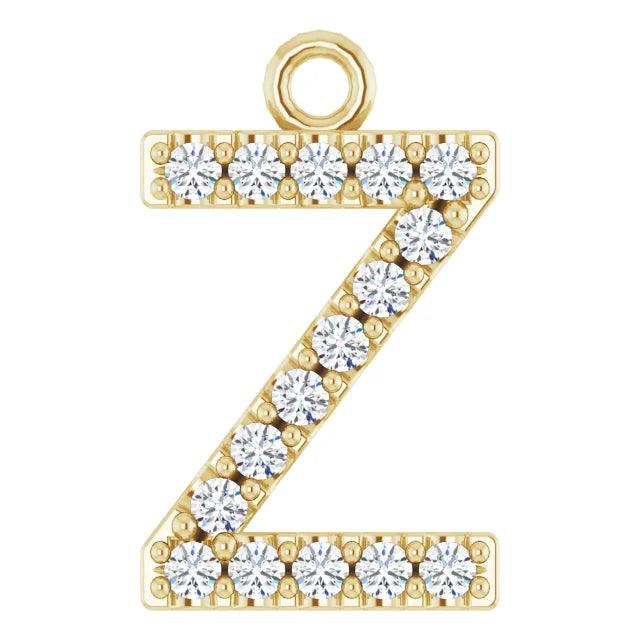 Diamond Letter Pendant - Nashelle