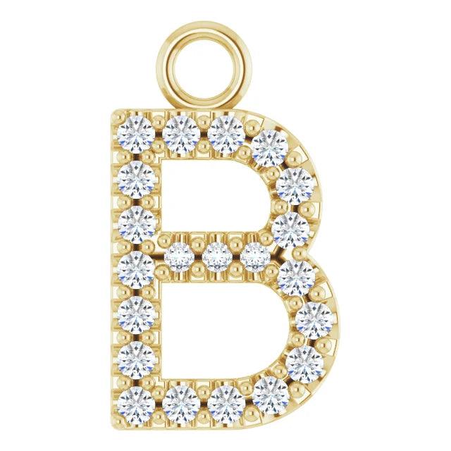 Diamond Letter Pendant - Nashelle