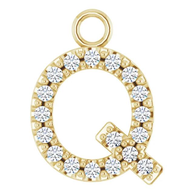 Diamond Letter Pendant - Nashelle