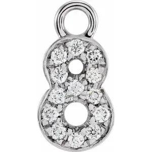 Diamond Number Charm - Nashelle