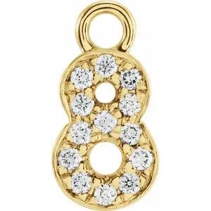 Diamond Number Charm - Nashelle