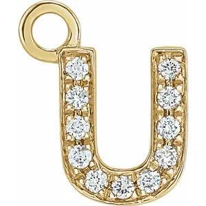 Diamond Letter Charm - Nashelle