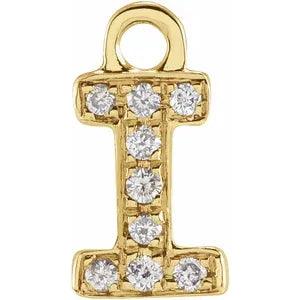 Diamond Letter Charm - Nashelle