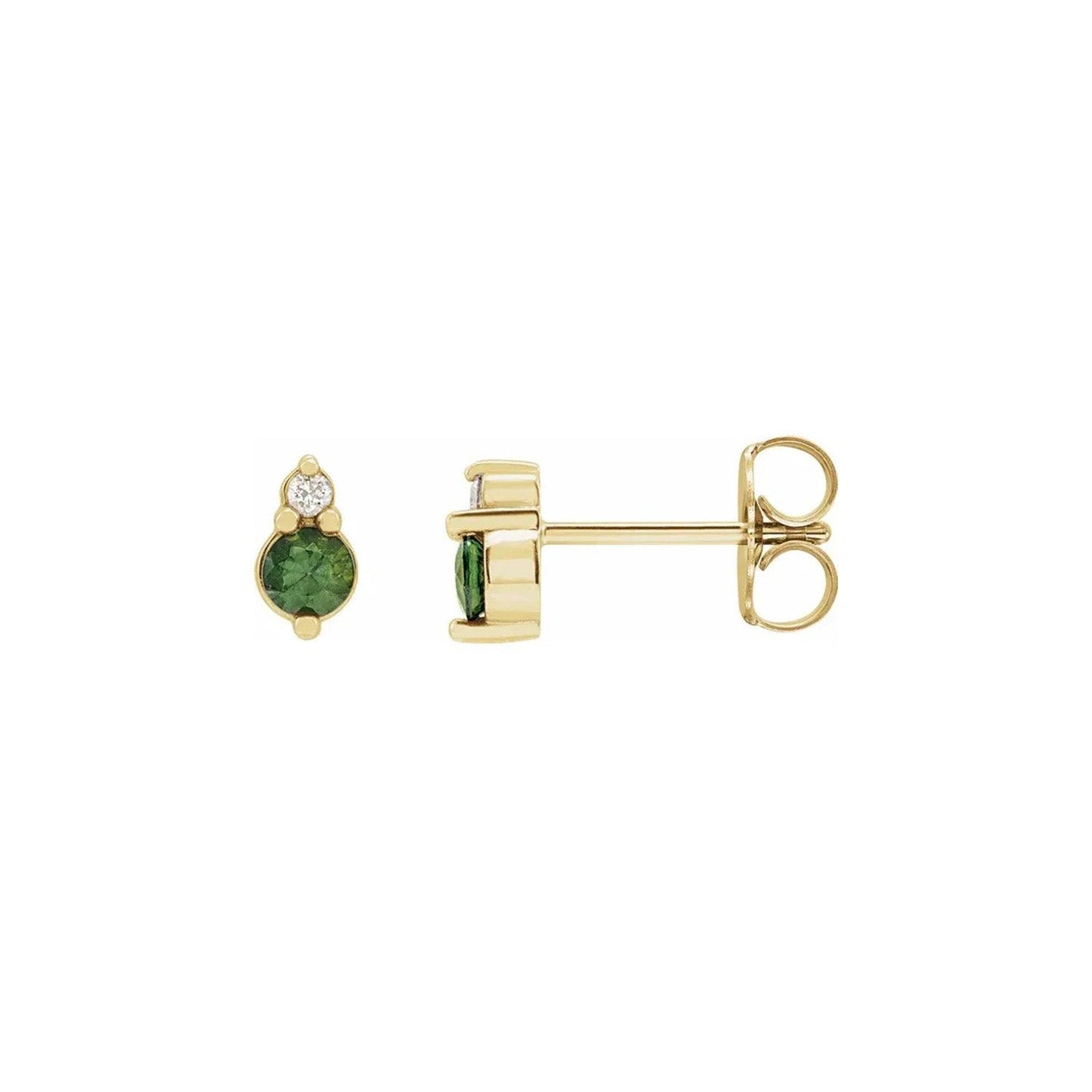 Diamond & Sapphire Studs - Nashelle