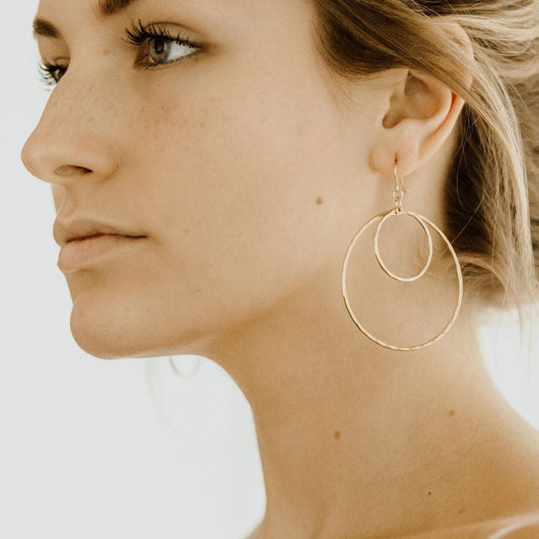 HARLOW Double Hoop Earrings - Nashelle