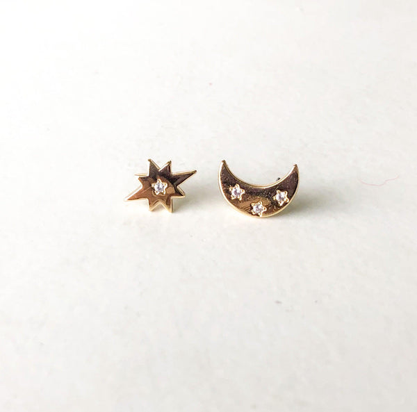 HARLOW Star & Moon Earrings - Nashelle