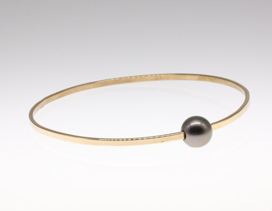 Floating Tahitian Pearl Bangle - Nashelle