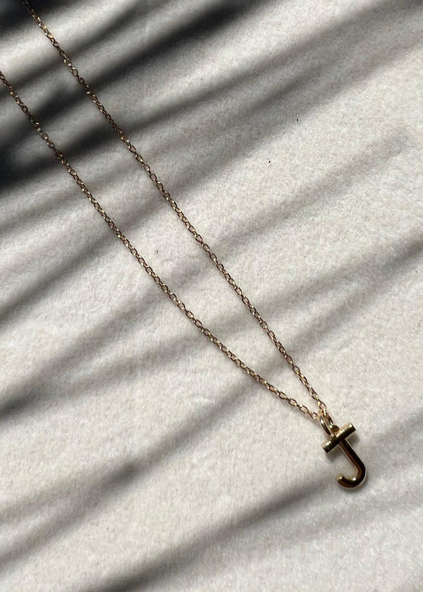 Gold Letter Necklace - Nashelle