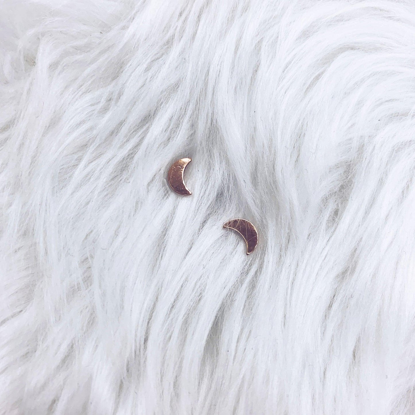 Moon Stud Earrings - Nashelle