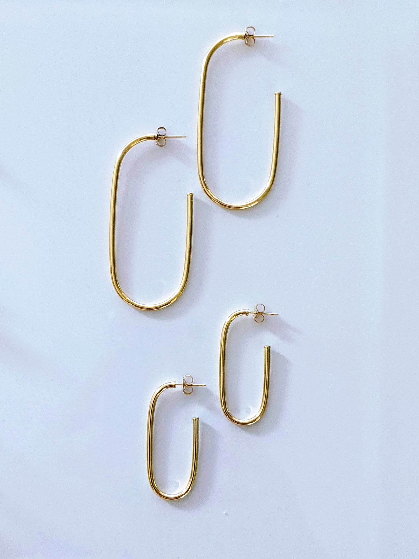 gold hoop earrings
