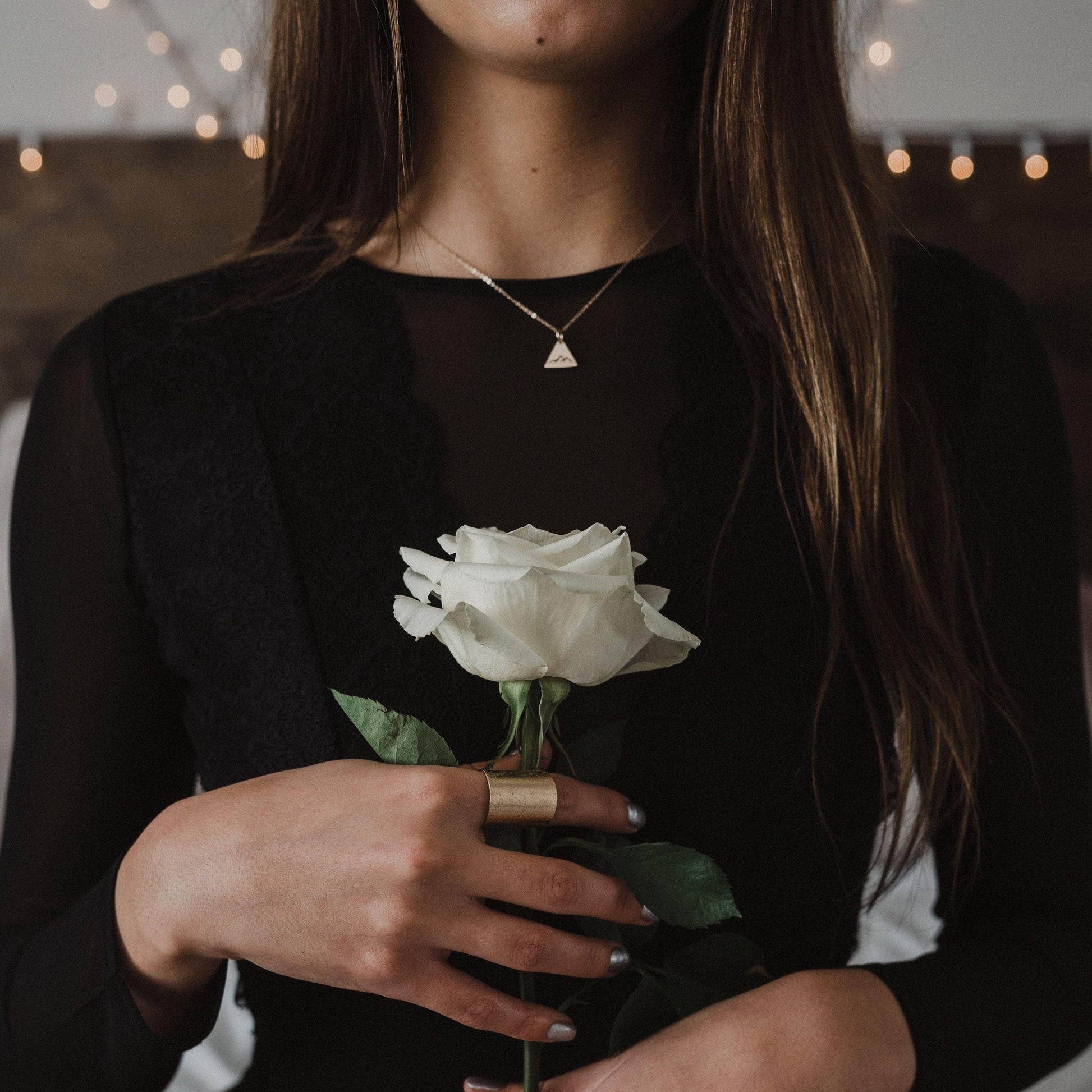 Triangle Mountain Necklace - Nashelle