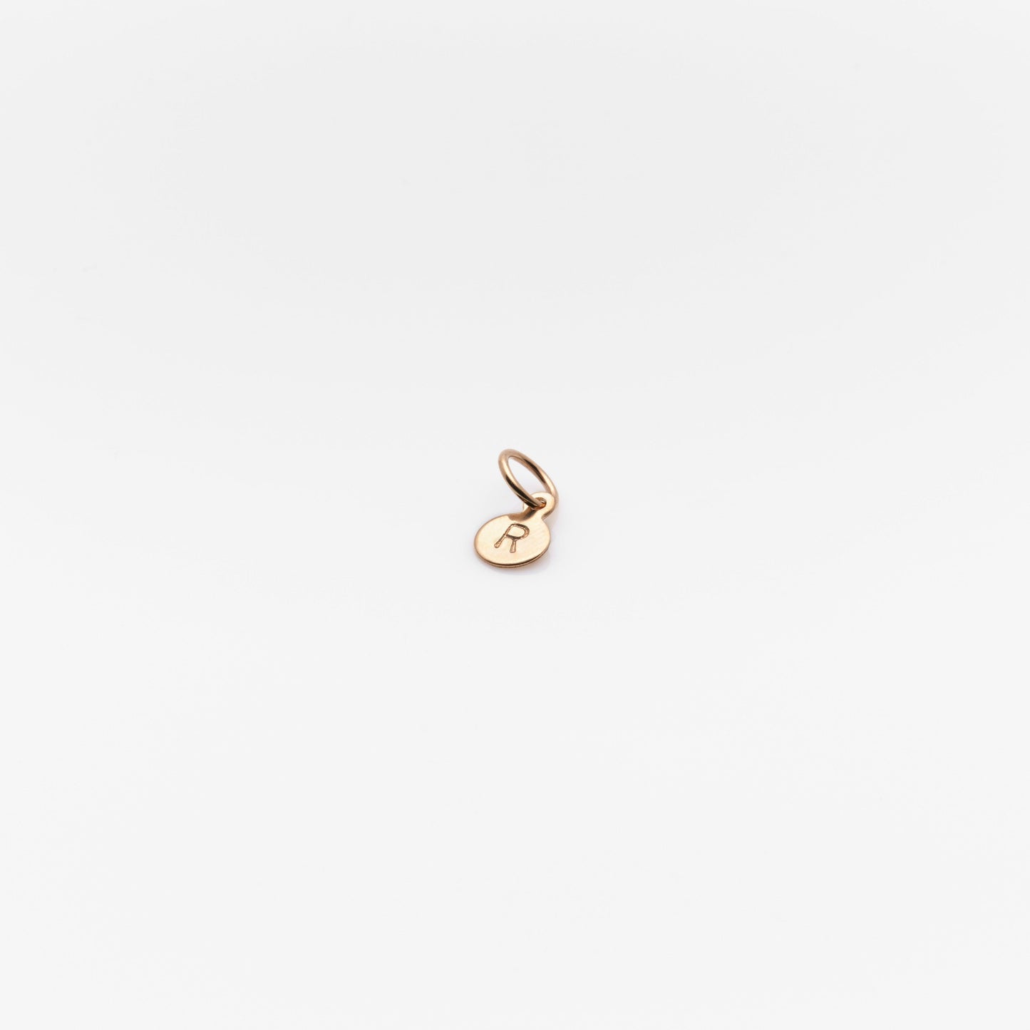 Tiny Coin Block Letter Charm - Nashelle