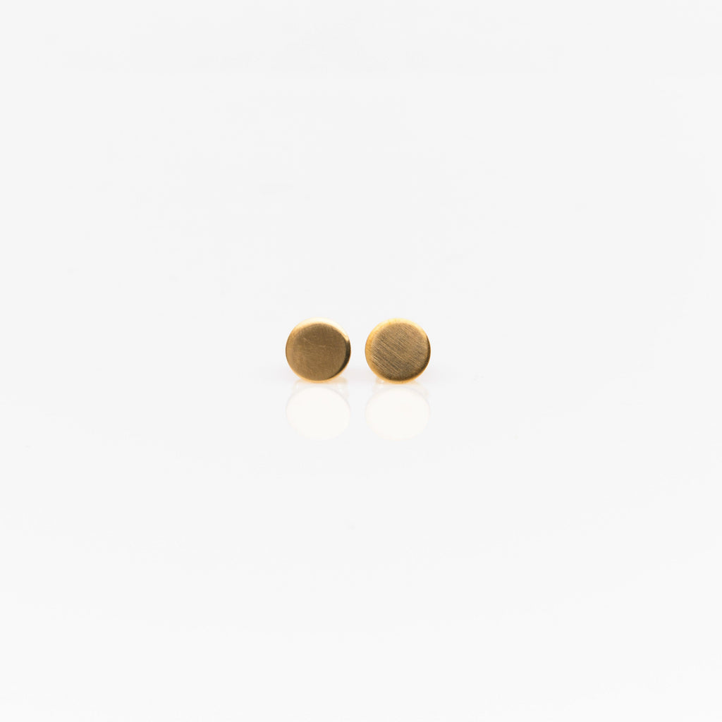 Button Stud Earring - Nashelle
