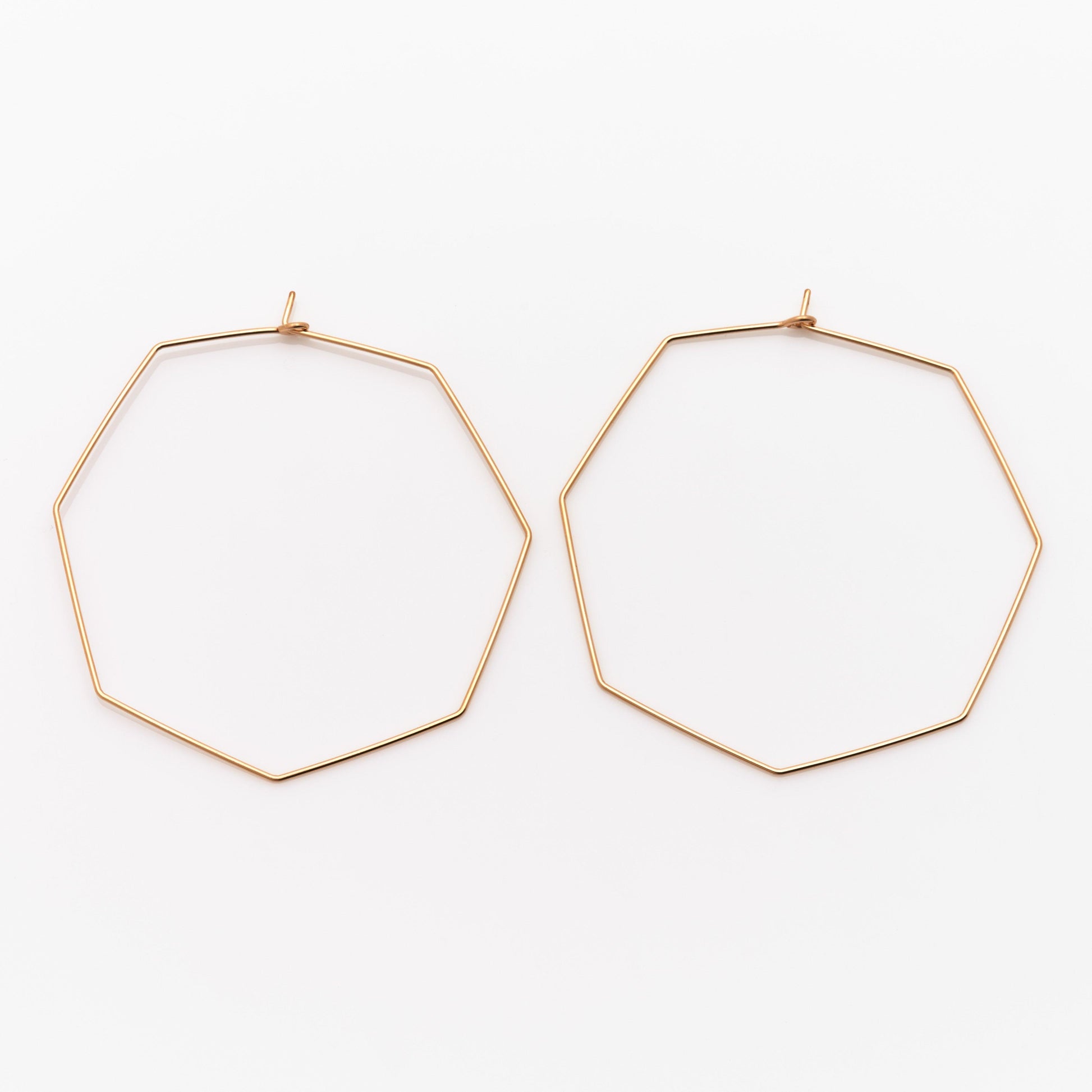 Octagon Hoop Earrings - Nashelle