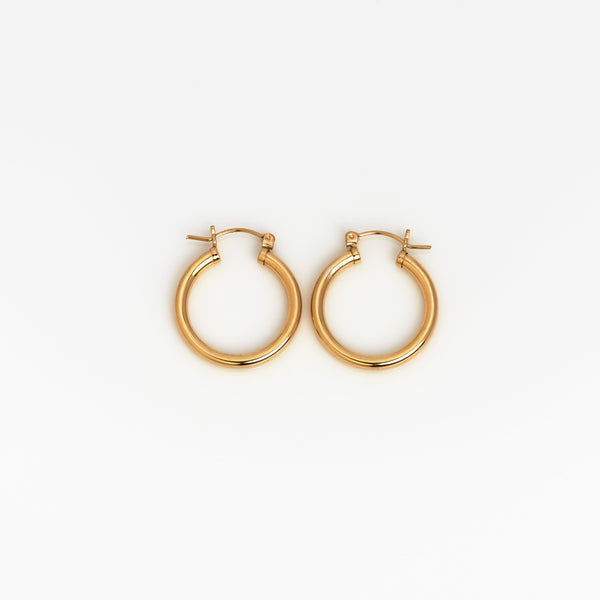 Muse Gold Hoops - Nashelle