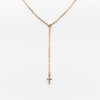 Muse Drop Cross Necklace - Nashelle