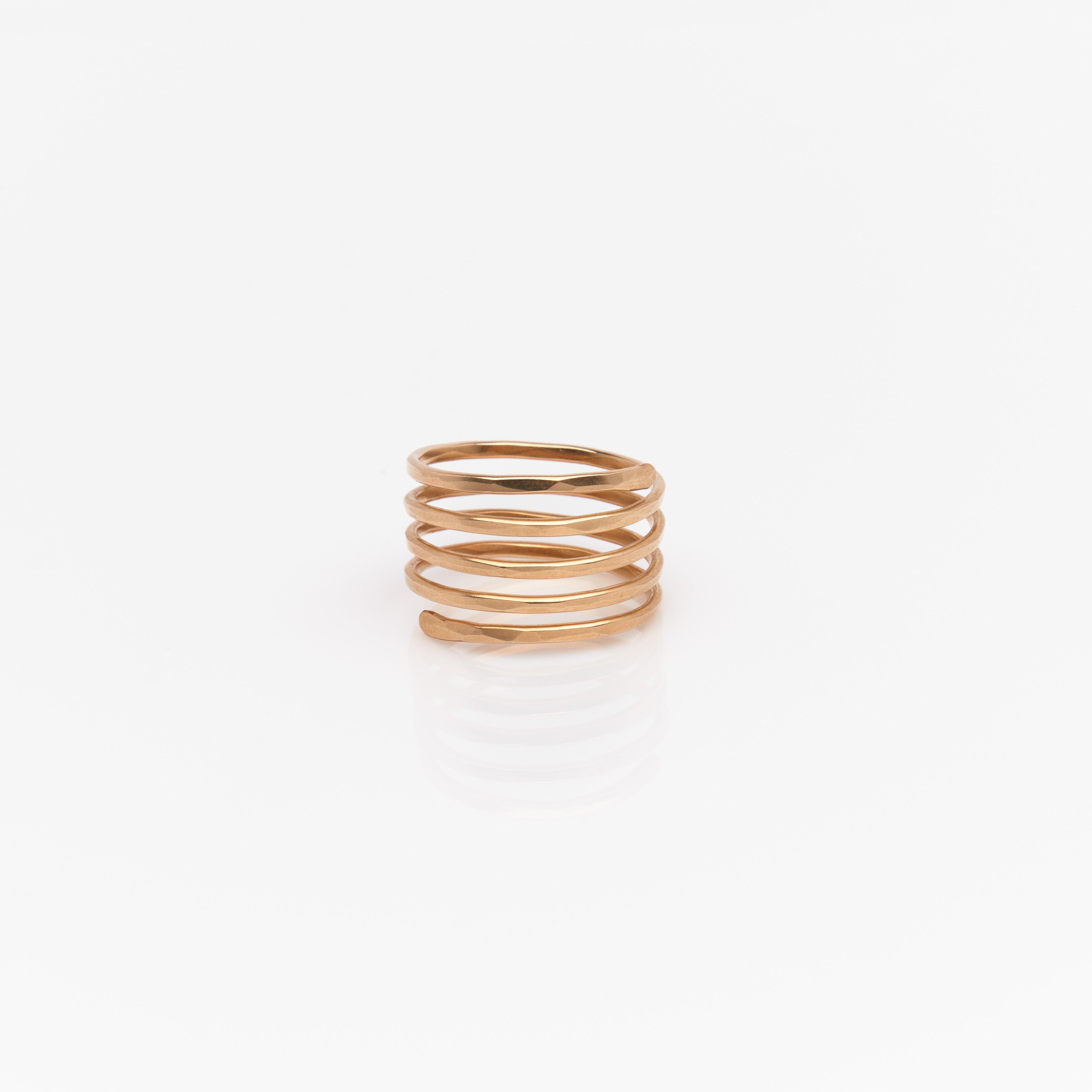 ゾエレフ レディース リング アクセサリー Coil Ring Gold - レディースジュエリー・アクセサリー