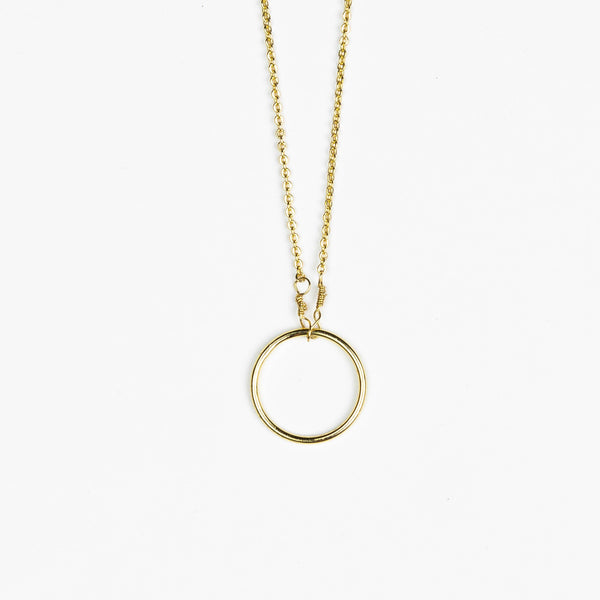 HARLOW Lucky Mini Circle Necklace - Nashelle