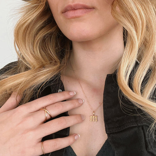 Gothic Letter Charm - Nashelle