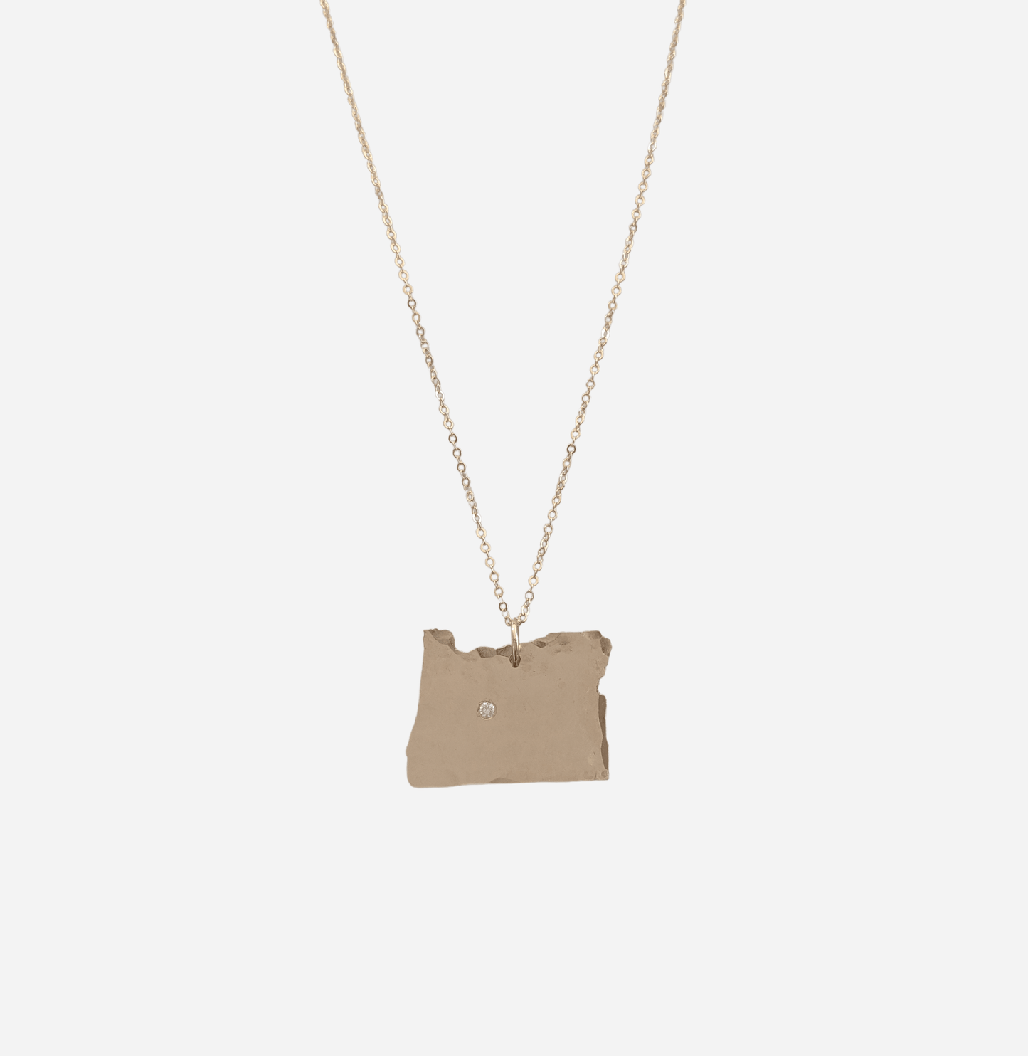 State Charm Necklace with Diamond - Nashelle
