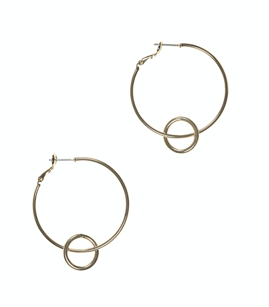 HARLOW Classic Hoop Drop Earrings - Nashelle