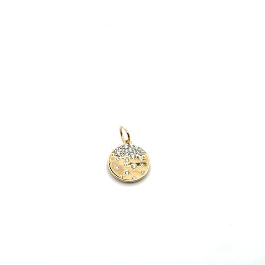 Diamond Confetti Circle Charm