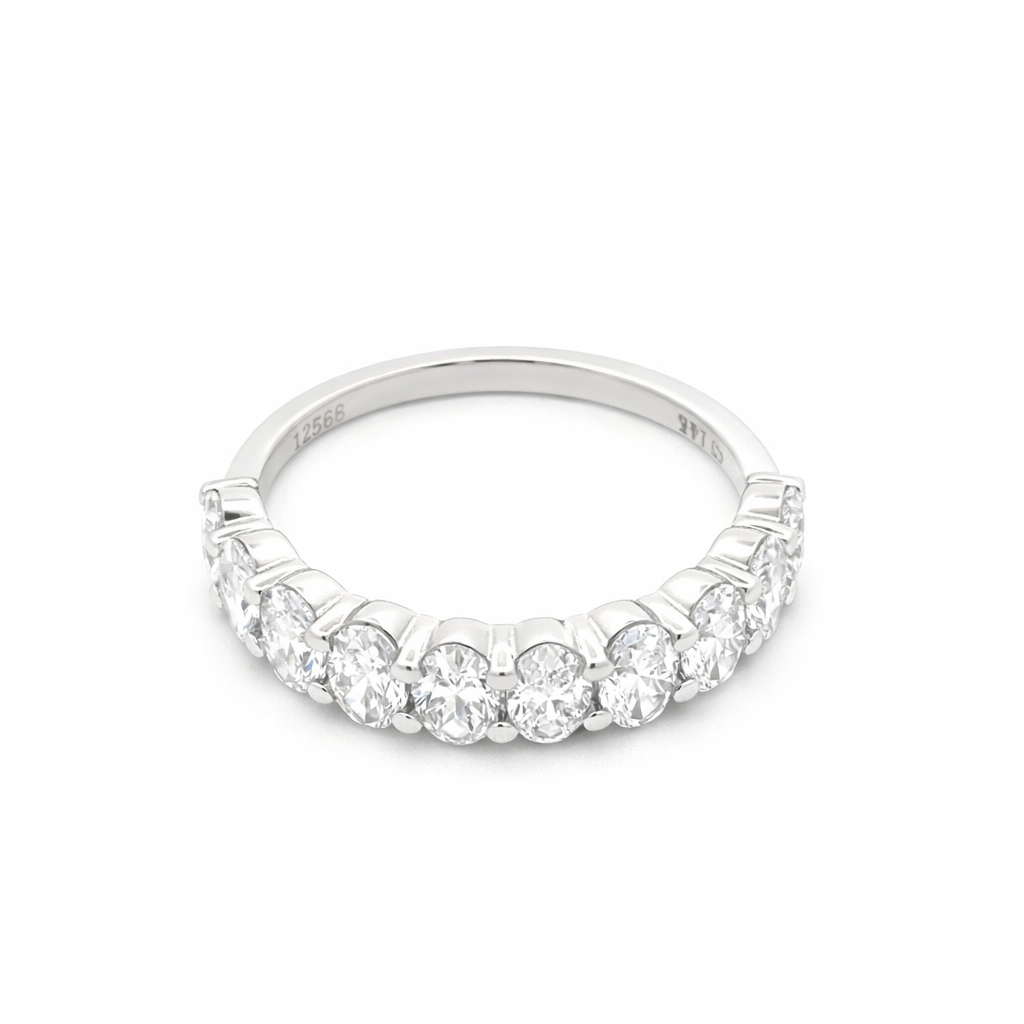 Oval Cut Diamond Anniversary Band