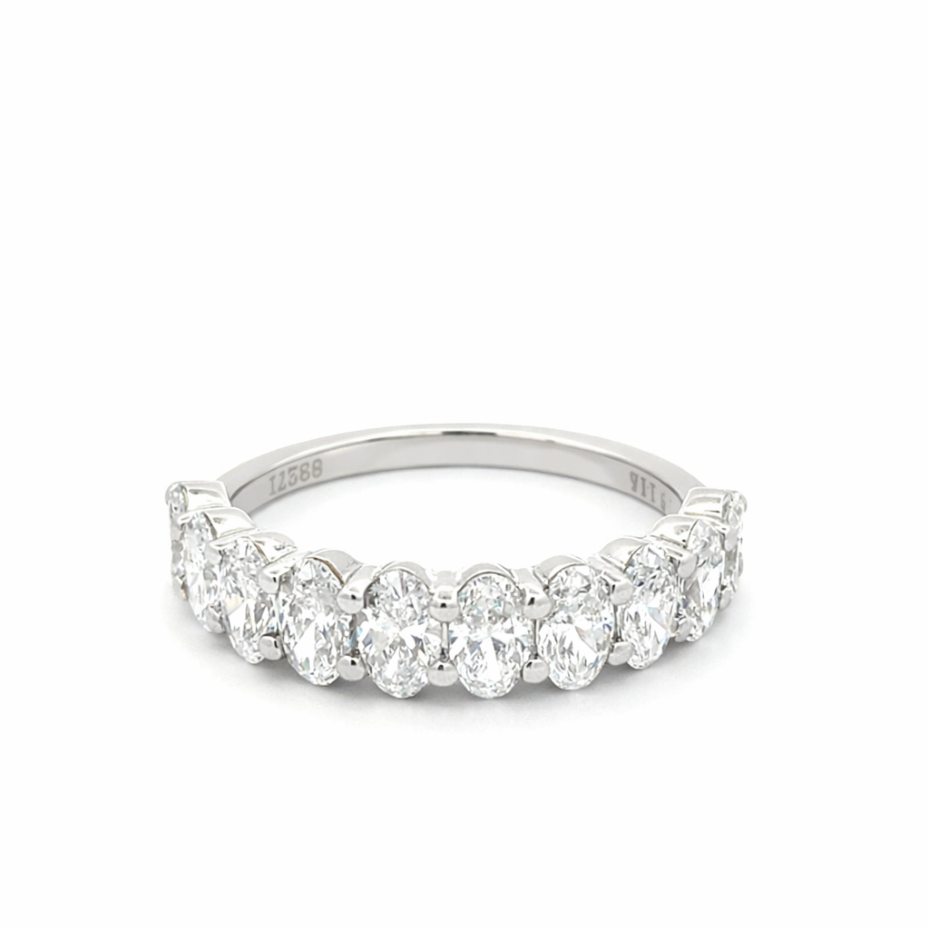 Oval Cut Diamond Anniversary Band