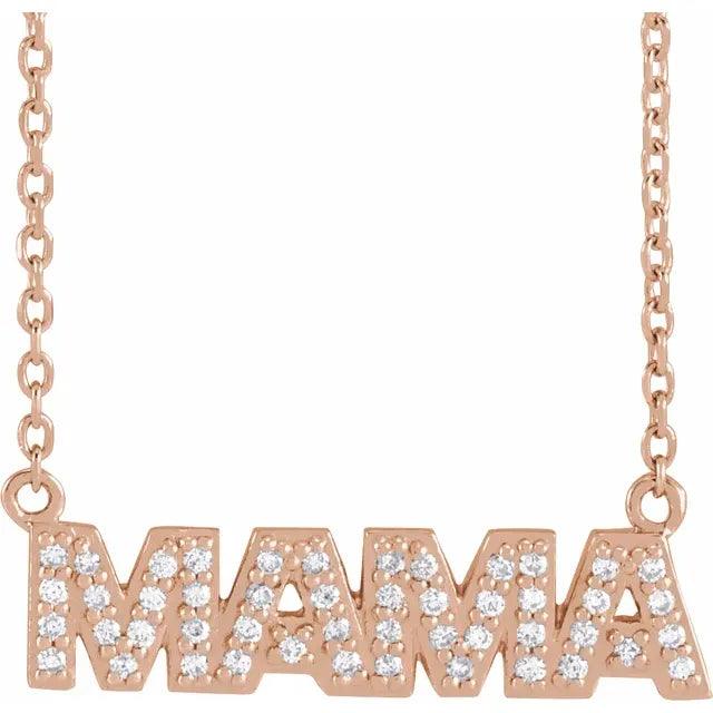 Diamond MAMA Necklace - Nashelle