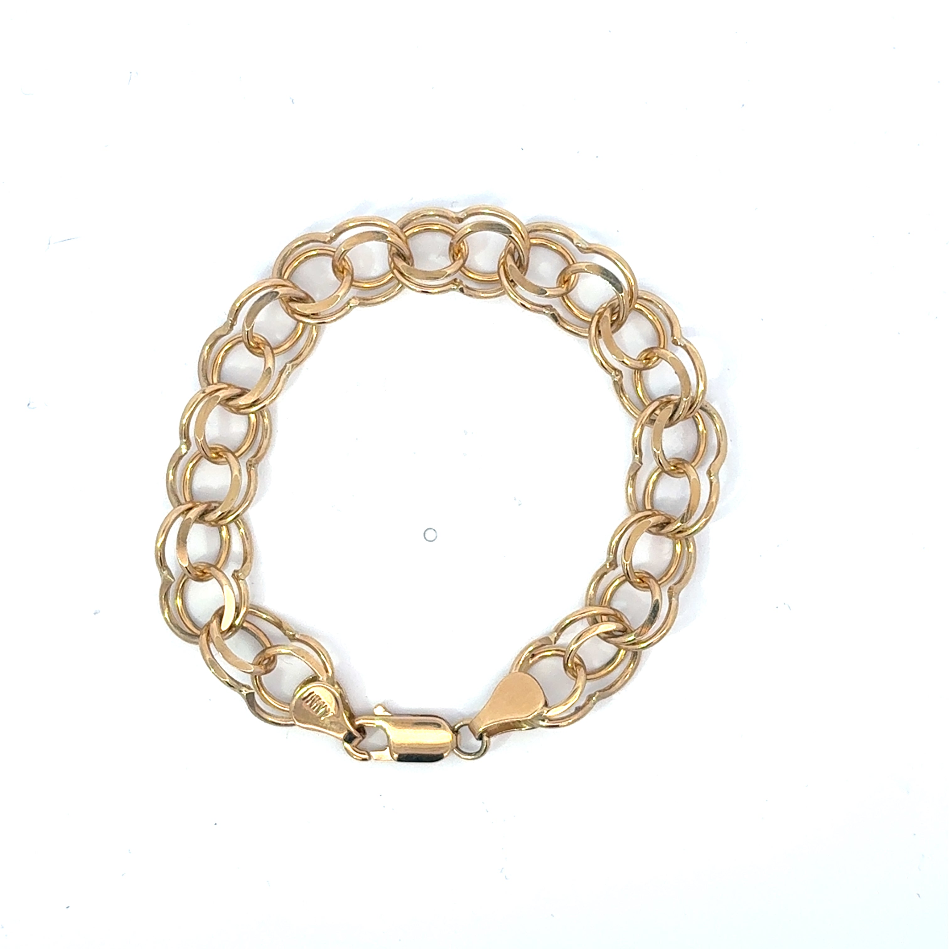 Double Link Charm Bracelet