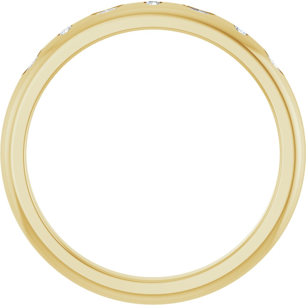 Marquise Flush Set Anniversary Band
