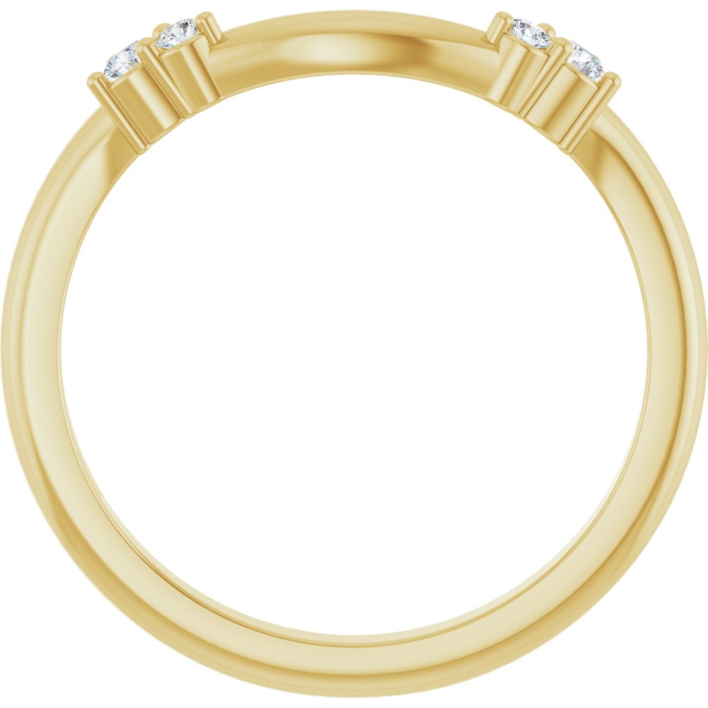 Double Diamond Contour Band