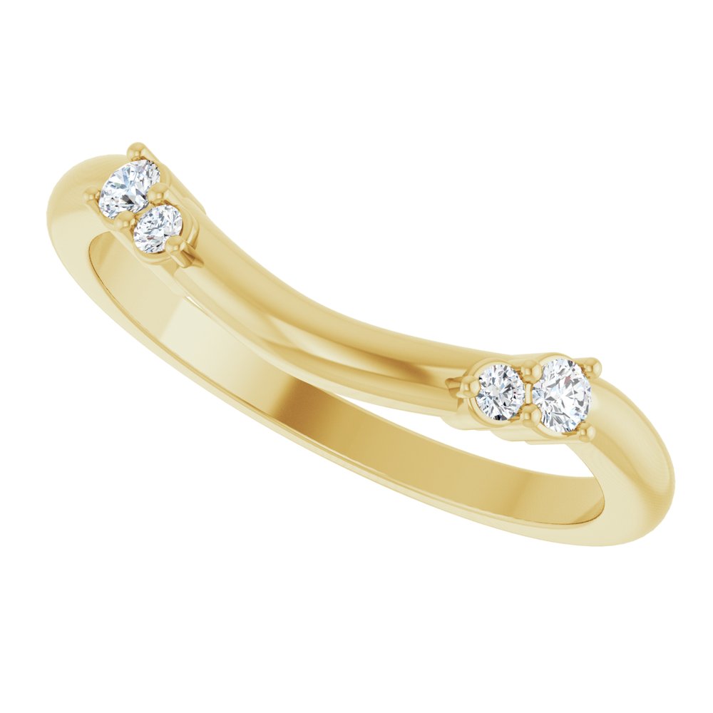 Double Diamond Contour Band