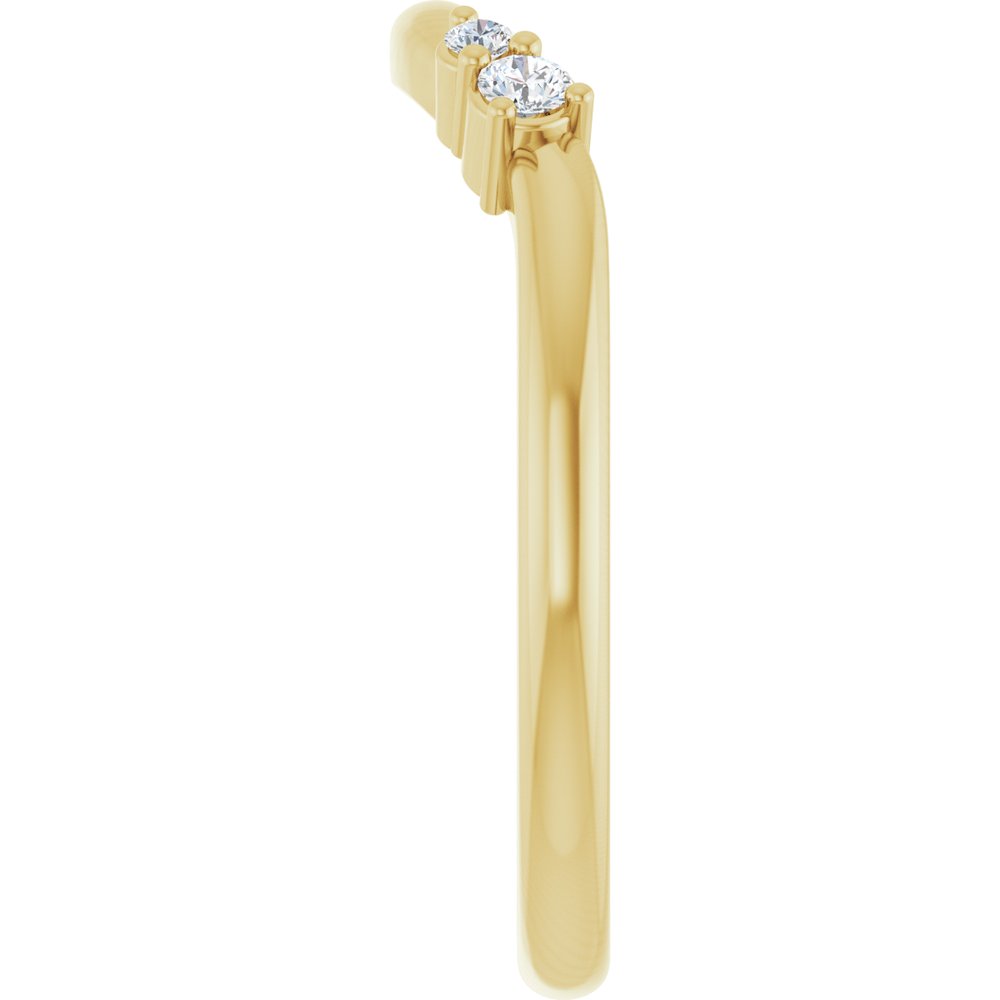 Double Diamond Contour Band