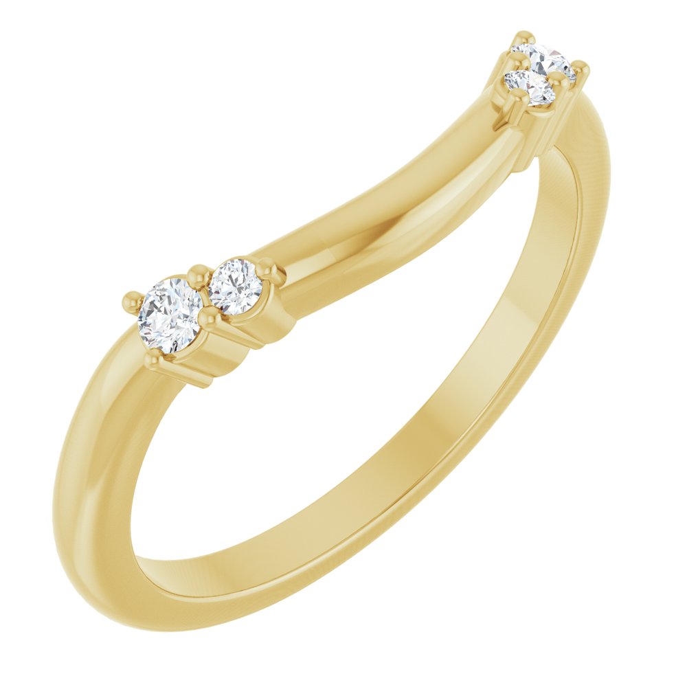 Double Diamond Contour Band