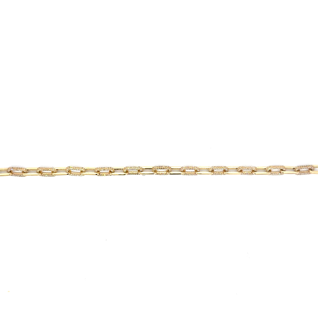 Alternating Diamond Link Unity Bracelet