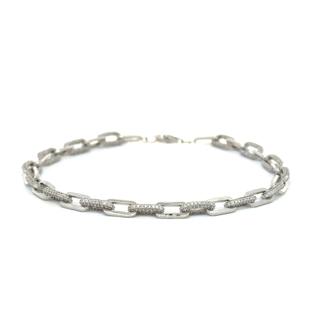 Alternating Diamond Link Unity Bracelet
