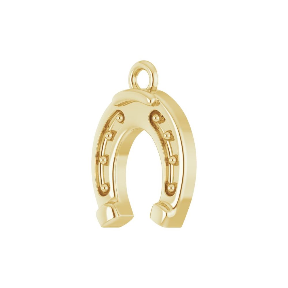Gold Horseshoe Charm