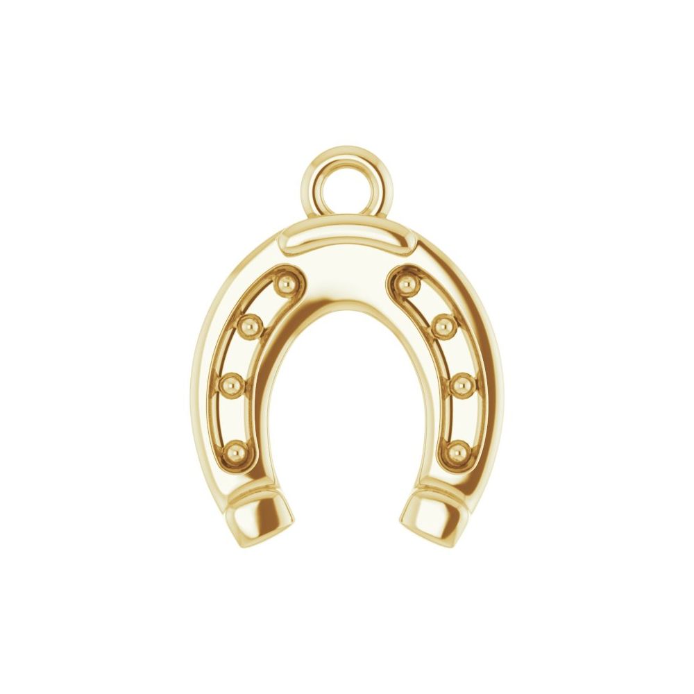 Gold Horseshoe Charm
