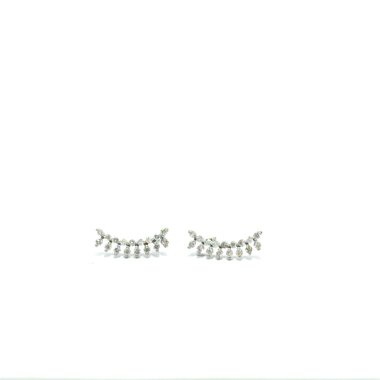 Diamond Curved Earrings