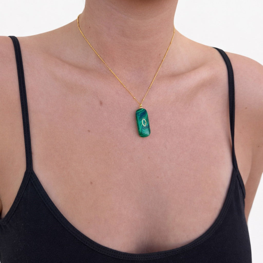 Two Tone Stone Charm