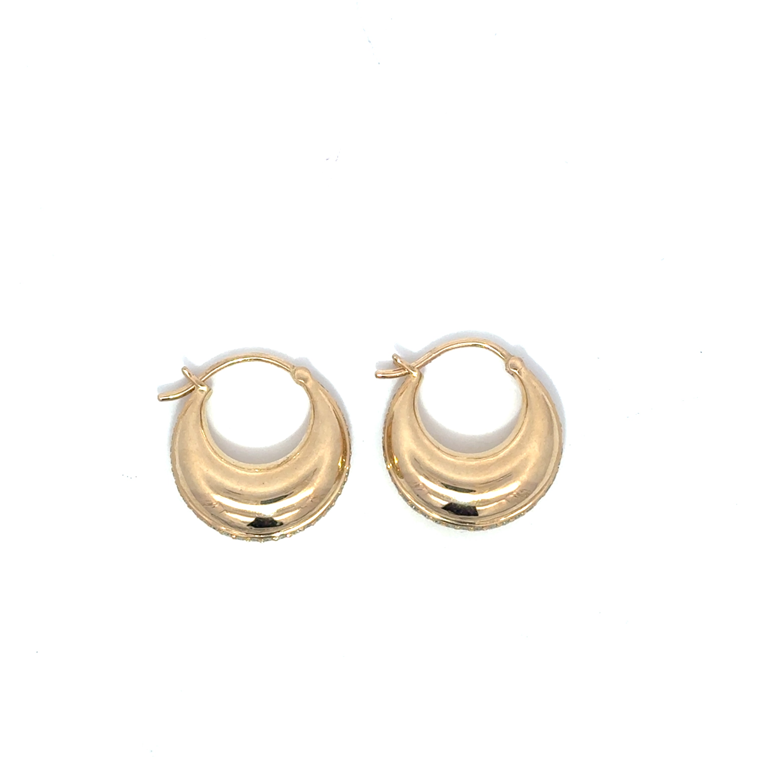 Diamond Teardrop Hoop