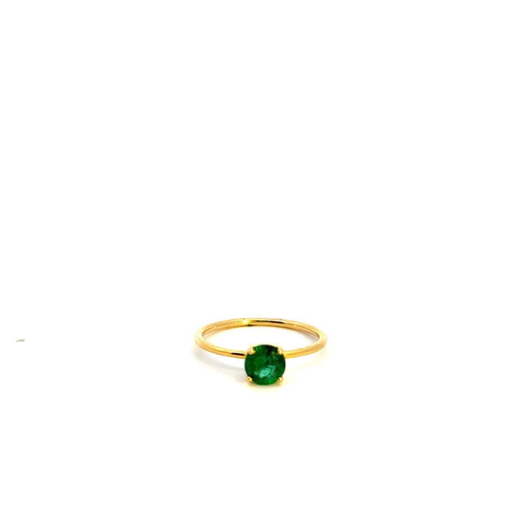 Emerald Solitaire Ring